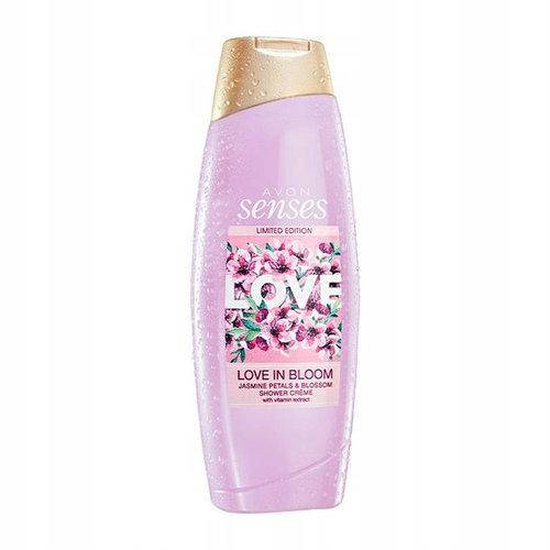 

Крем-гель для душа лепестки и цветы жасмина LOVE 500мл senses AVON