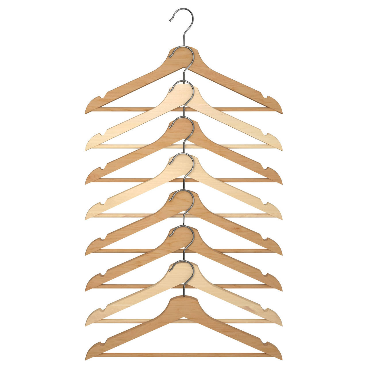 

Набор вешалок для одежды IKEA BUMERANG 8 шт неокрашенный 302.385.43