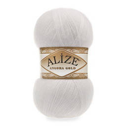 

55 Пряжа Alize Angora Gold белый