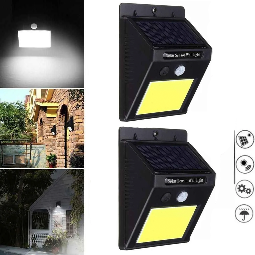 

Комплект 2шт уличный LED светильник с солнечной панелью / Светильник на солнечной батарее