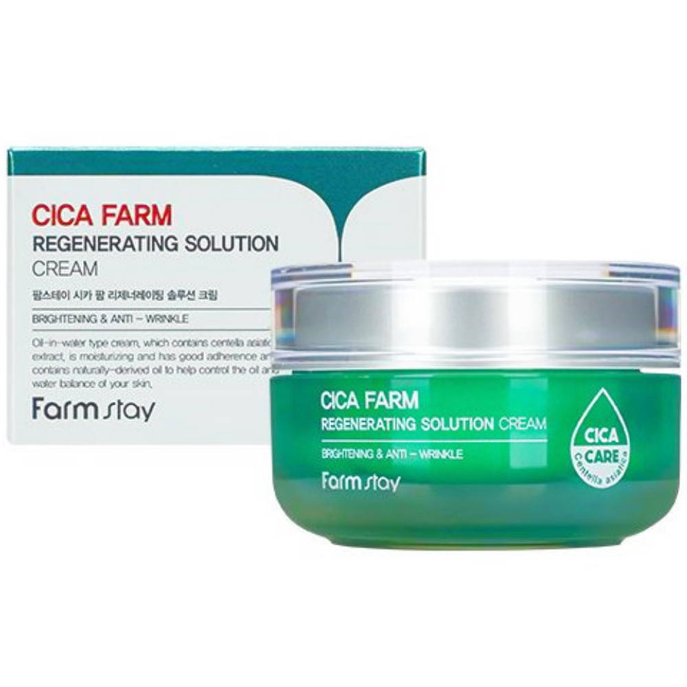 

Крем для лица с центеллой Farmstay Cica Farm Regenerating Solution Cream 50 мл