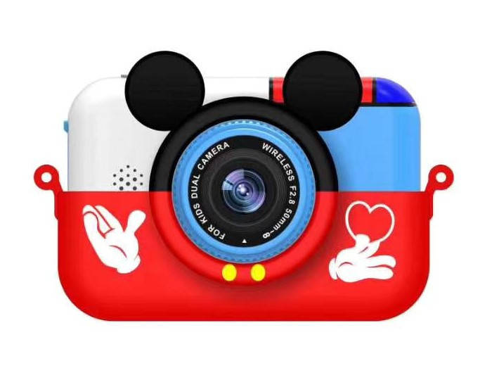 

Детский цифровой фотоаппарат Smart Kids TOY G6 Микки Маус Красный 2 камеры 28MP