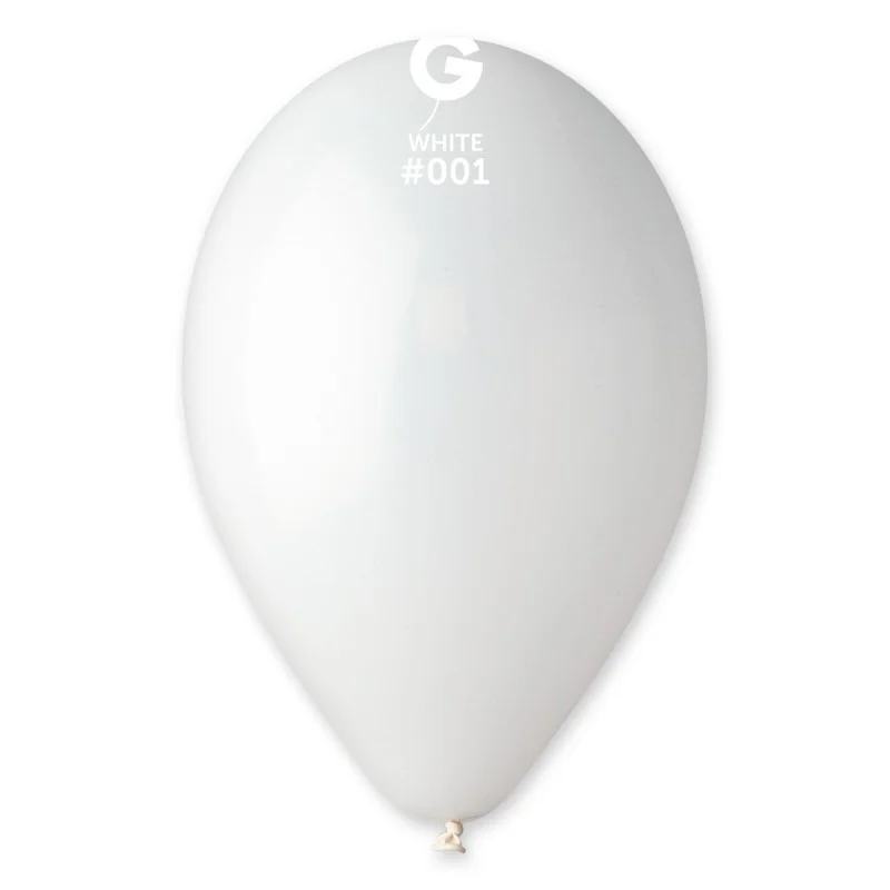 

Латексные шарики Gemar 10"/01 Пастель белый (100 шт)