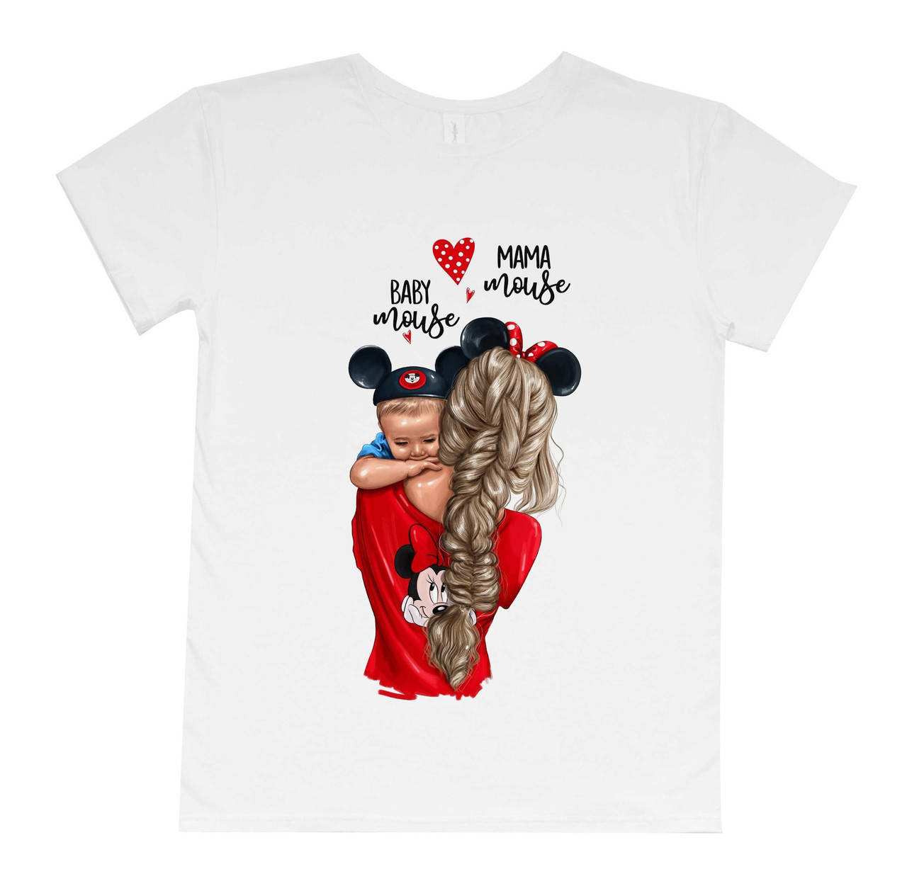 

Женская футболка бойфренд "мама микки" m Family look