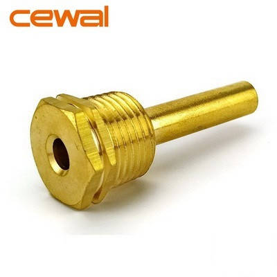 

Погружная гильза латунная для датчика температуры 1/2", 7х9мм, L=58мм, один зонд