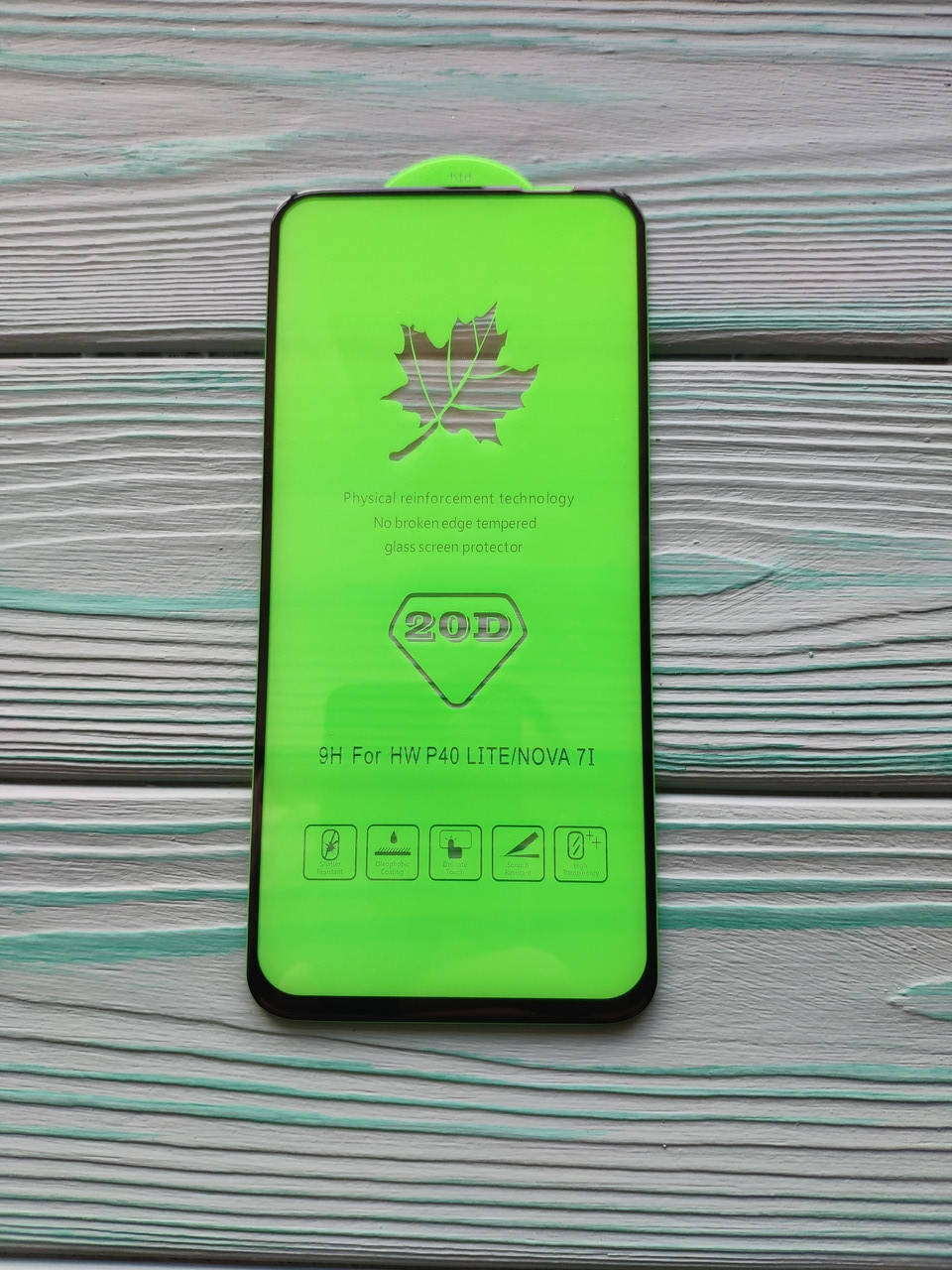 

Защитное стекло 20D для Huawei P40 Lite Full Glue Черное, Черный