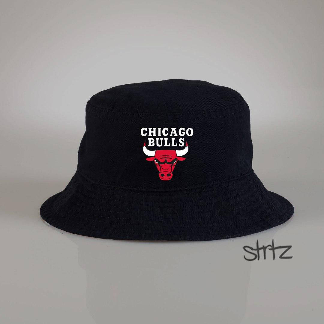 

Мужская панама Чикаго, булс, панама Chicago Bulls летняя, брендовая черная