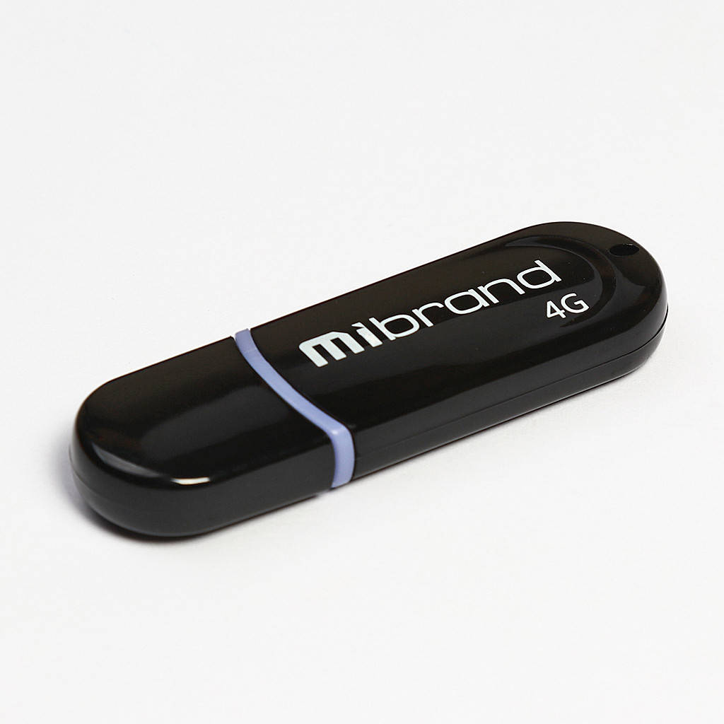 

Флеш-накопичувач Mibrand USB2.0 Panther 4GB Black, Черный