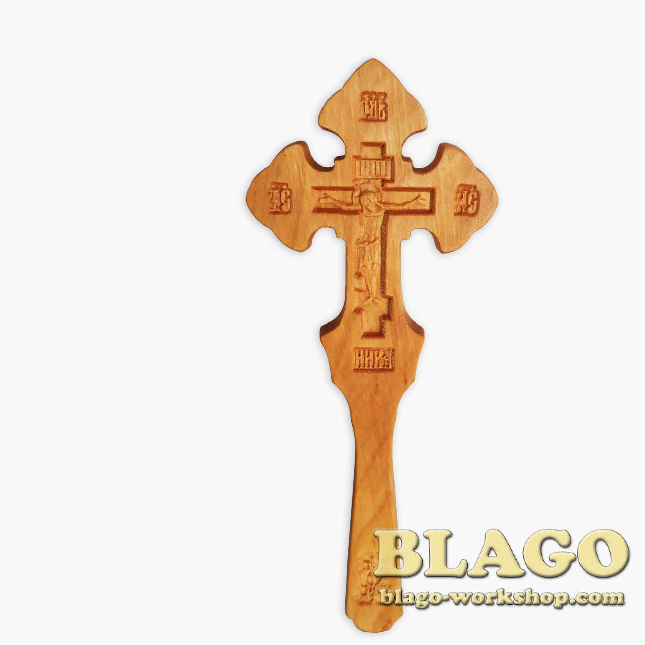 

Хрест дерев'яний різьба, Крест деревянный резьба, Altar cross, 7,5х0,5х19,5 см