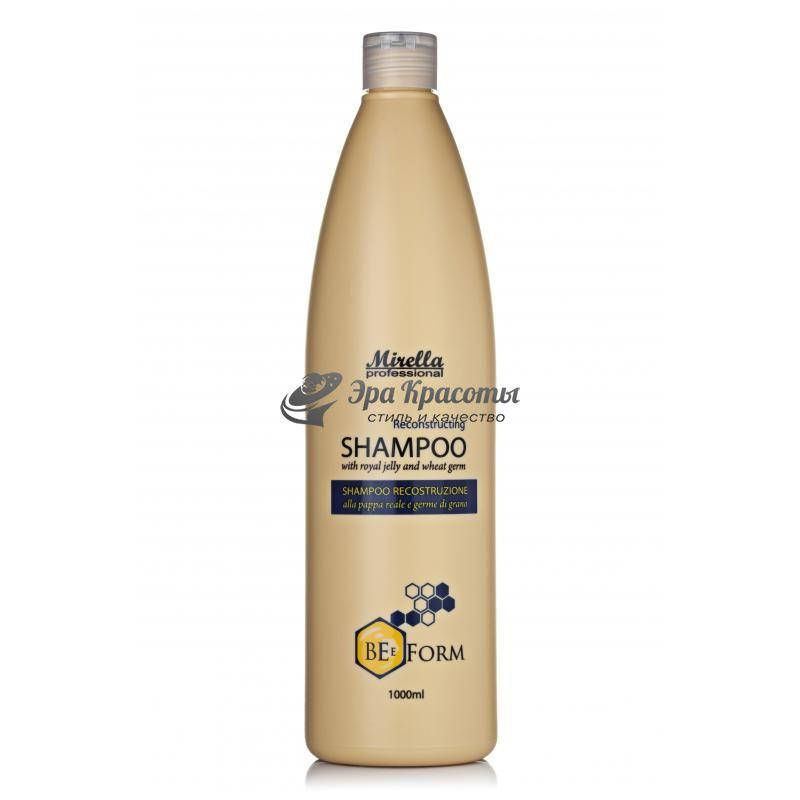 

Шампунь с маточым молочком и пшеничными протеинами Bee Form Reconstructing Shampoo Mirella Professional, 1000