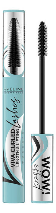 

Тушь для ресниц удлинение и подкручивание Eveline Viva Curled Lashes черный 10 мл