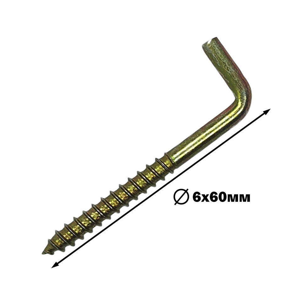 

Шуруп с крюком L 6х60 (шт.)