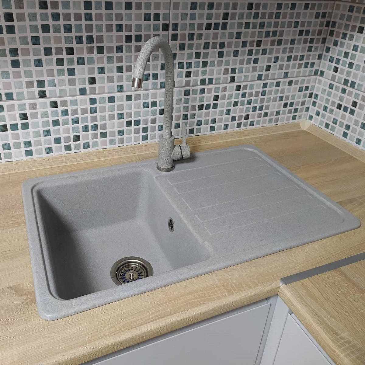 

Гранитная мойка Valetti Europe модель №17 серая 7646, Серый