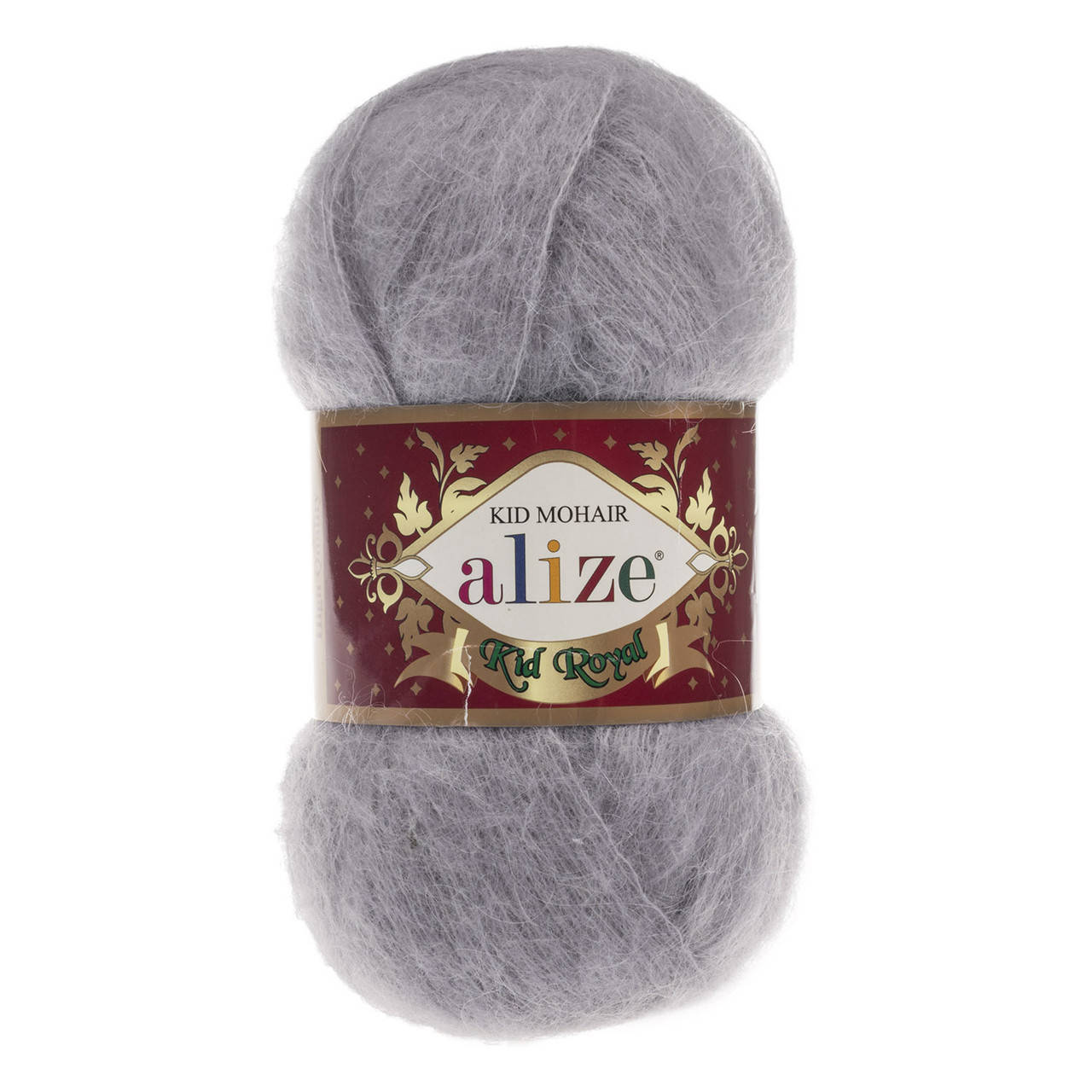 

Пряжа Alize Kid Mohair Royal 52 серый