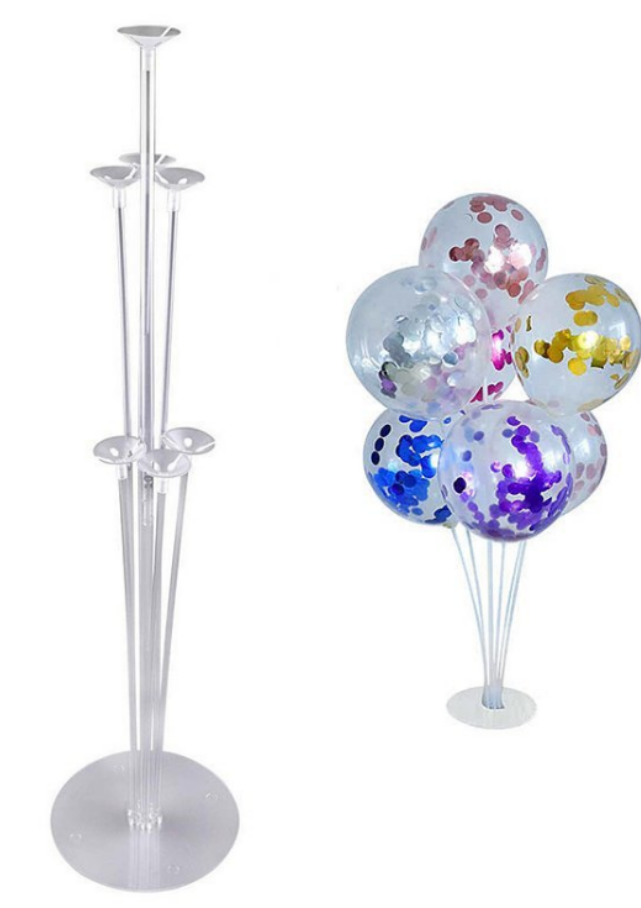 

Пластиковая подставка для 7 воздушных шаров, Прозрачный