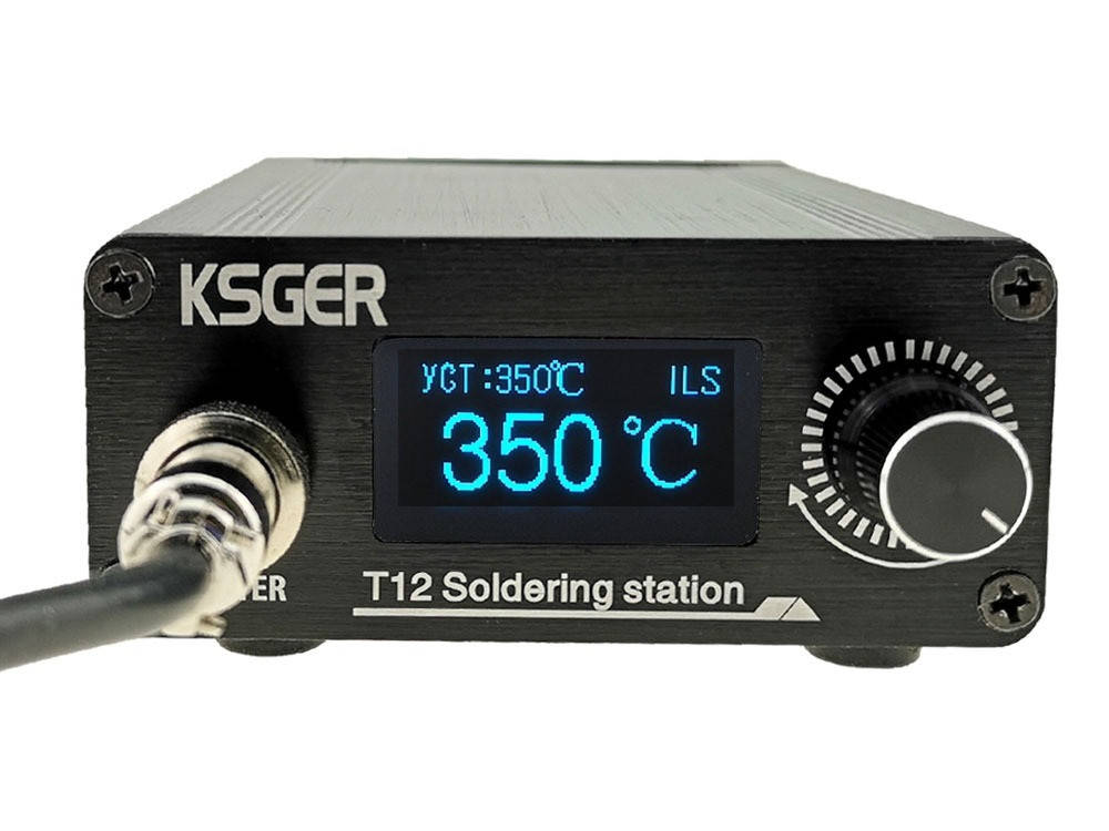 

KSGER V3.1S OLED Паяльная станция на русском языке на жалах Hakko T12 тонкая передняя панель