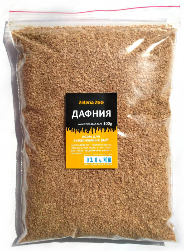 

Дафнія корм для риб, 100 г