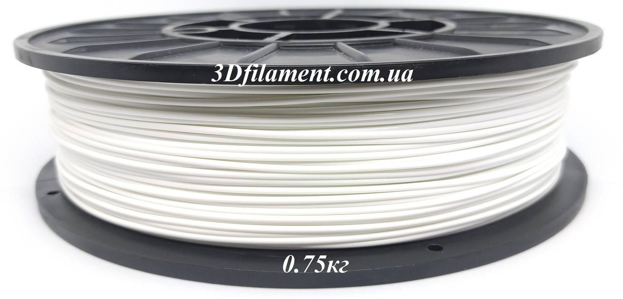 

PLA (ПЛА) пластик для 3D принтера Білий 1,75mm 0,75кг