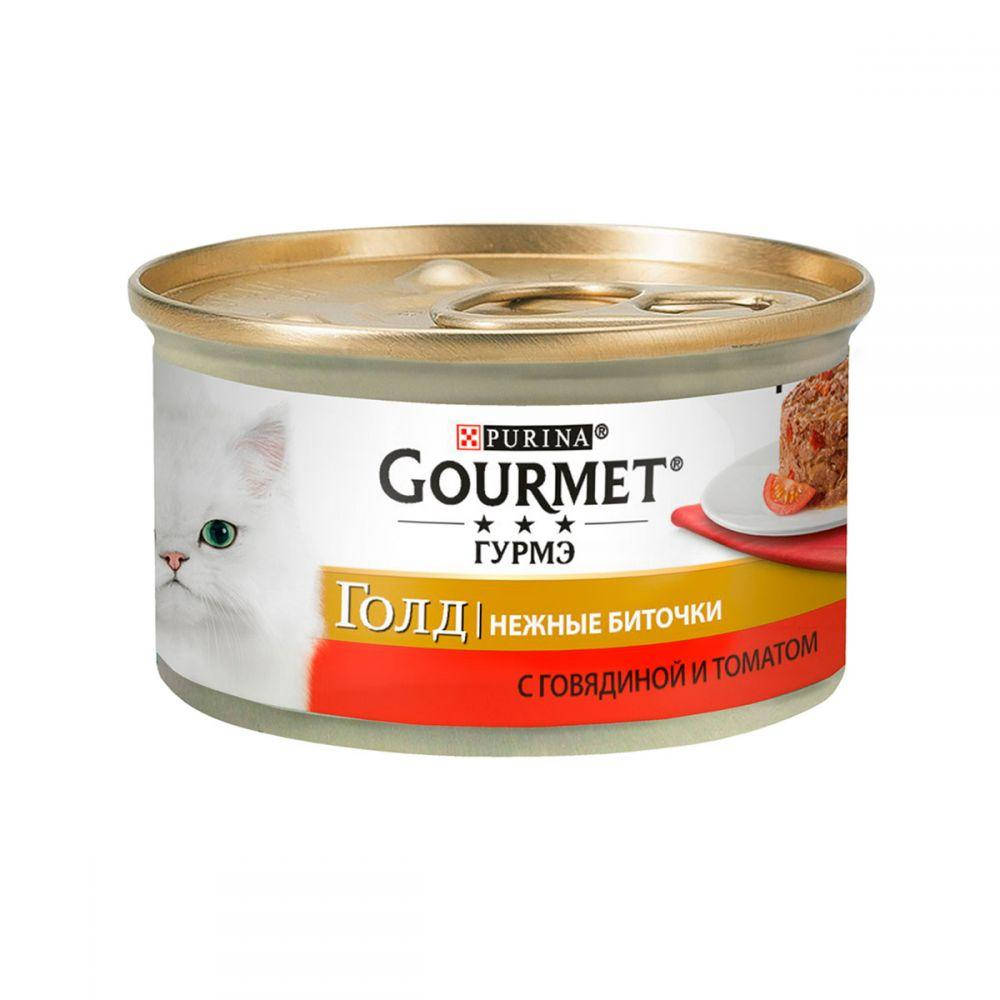

Gourmet Gold (Гурме Голд) Нежные Биточки с говядиной и томатом 85 г Purina