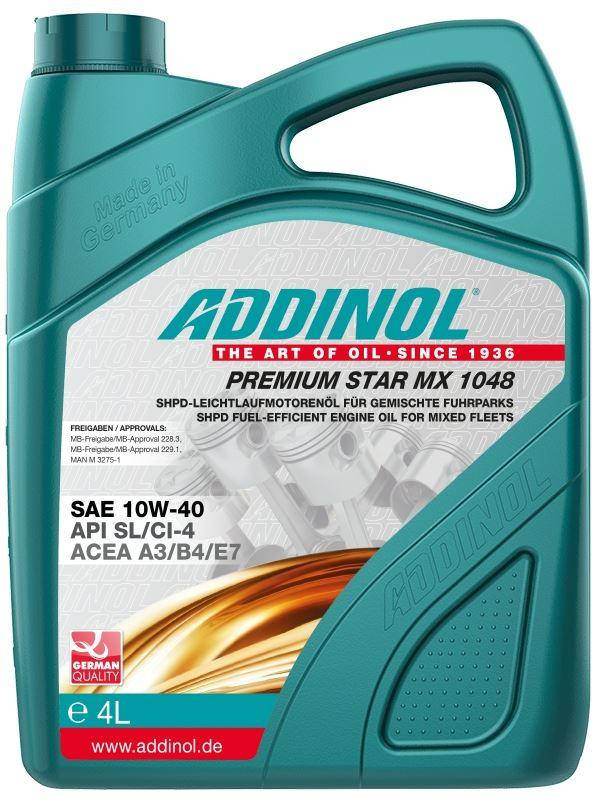 

Моторное масло ADDINOL 10W40 PREMIUM STAR 4l