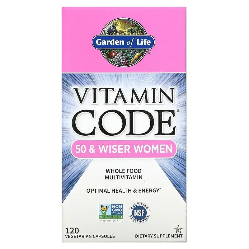 

Garden of Life Vitamin Code Whole Food Multivitamin for Women 50 & Wiser 120 капсул