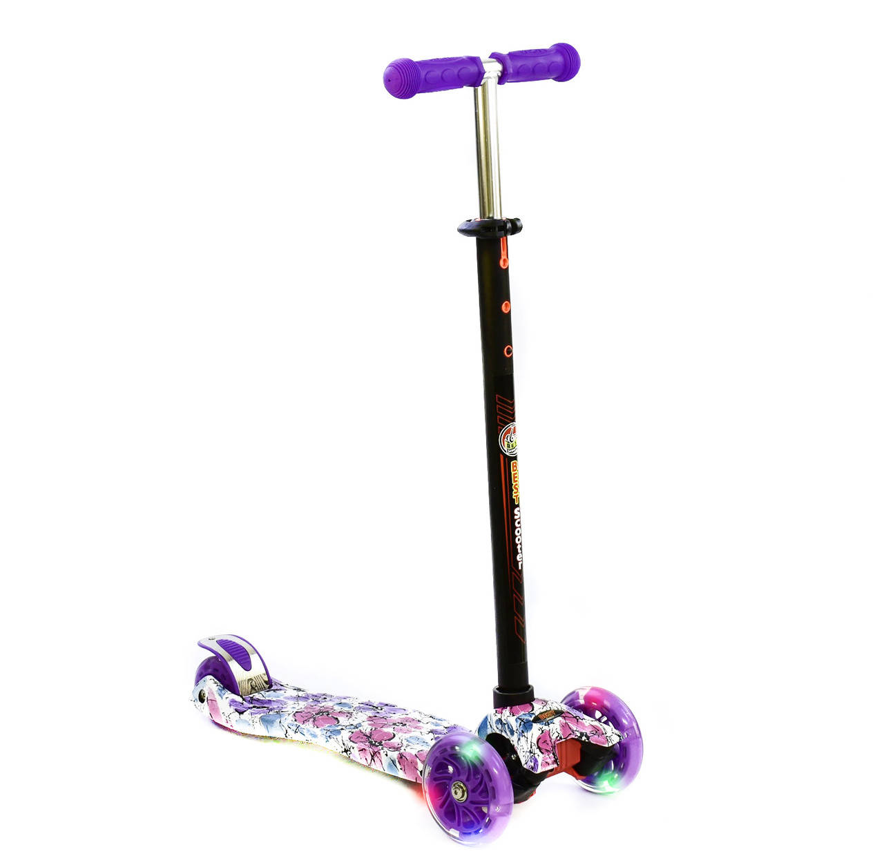 

Самокат MAXI Best Scooter 3 колеса свет 50кг Фиолетовый (А 24651 /5464646)