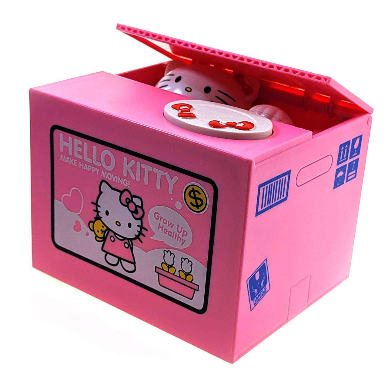 

Интерактивная копилка "Hello Kitty" на батарейках (12х9х10 см), Розовый