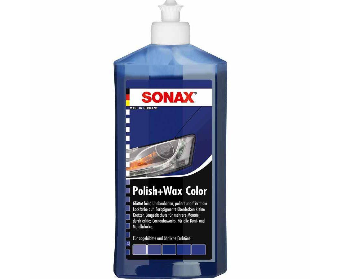 

Цветной полироль с воском SONAX Polish&Wax Color NanoPro, 250 мл Синий