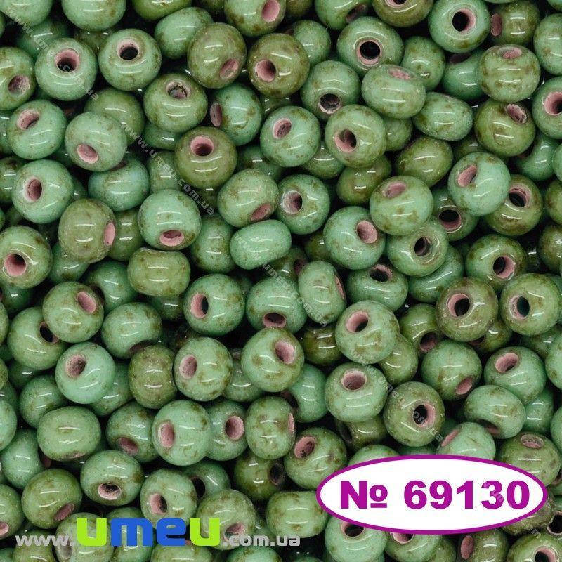 

Бисер чешский 6/0, №69130, Бирюзово-оранжевый, Травертин, 5 г (BIS-025535)