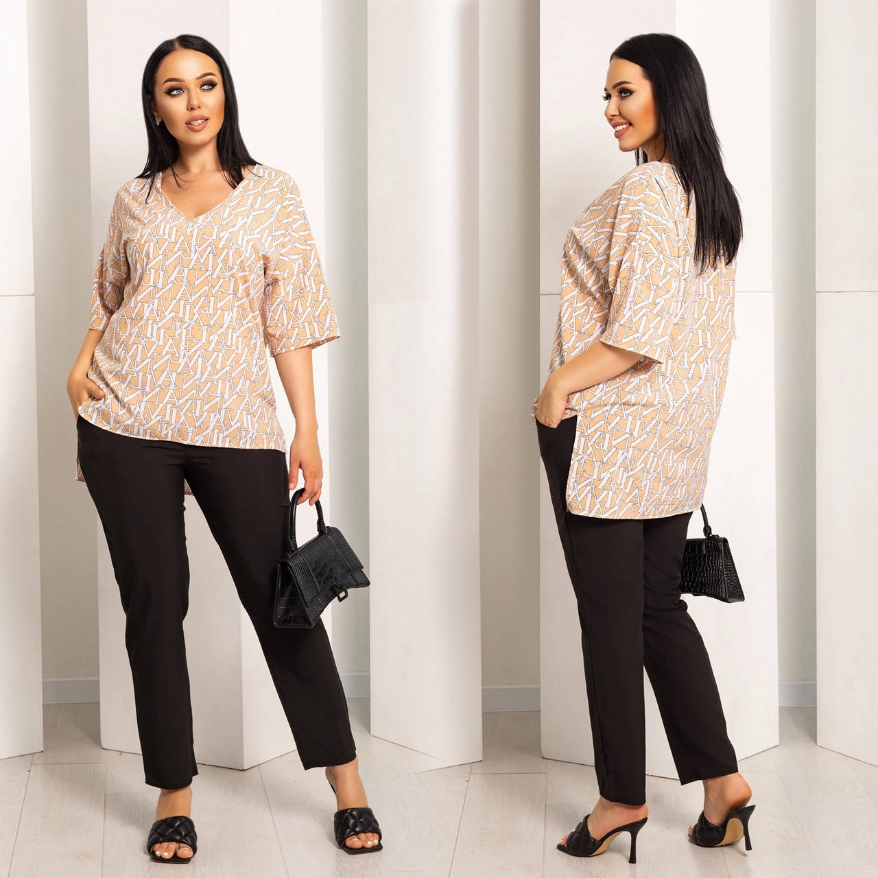 

Костюм двойка женский полубатальный, размеры 46-60 "LADA" недорого от прямого поставщик