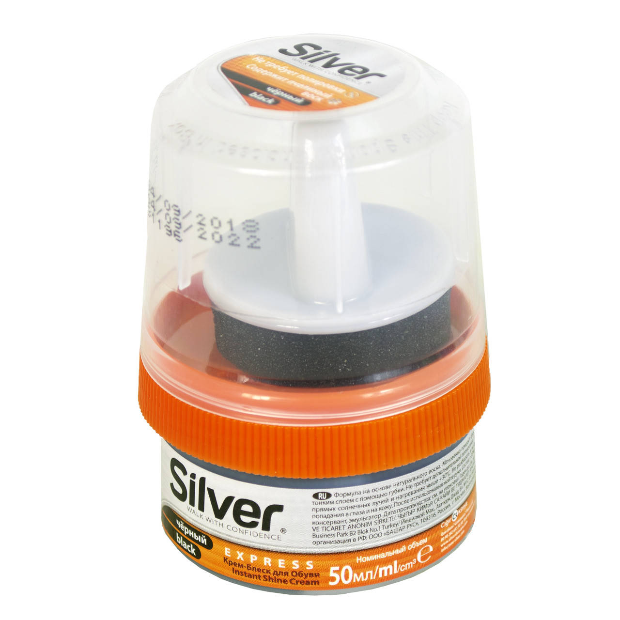 

Крем-блеск для обуви Silver черный