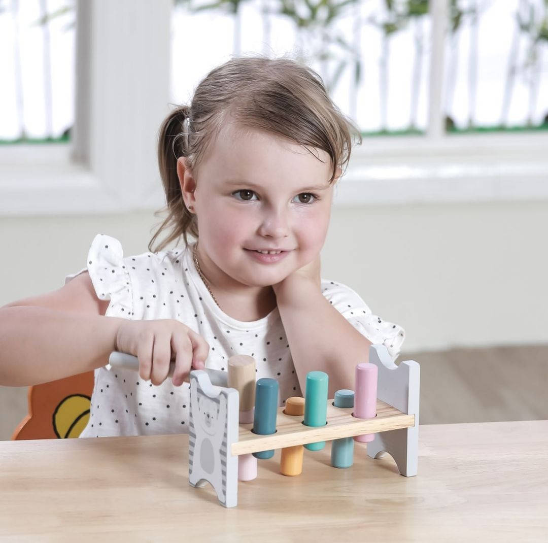 

Детская деревянная стучалка Viga Toys PolarB Гвоздики (44009)