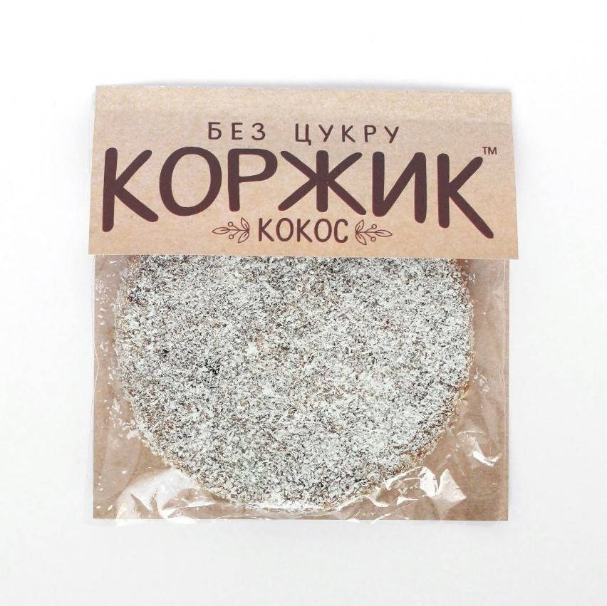 

"Кокос" коржик без сахара фруктово-ореховый, 48 г
