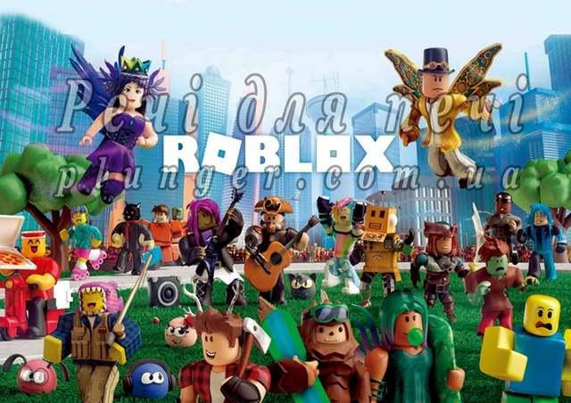 

Вафельная картинка для торта "Roblox", прямоугольная, (лист А4)