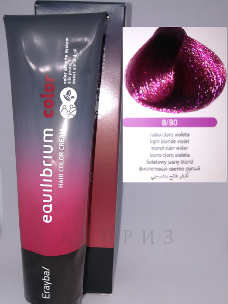 

Краска для волос ERAYBA EQUILIBRIUM 8/80
