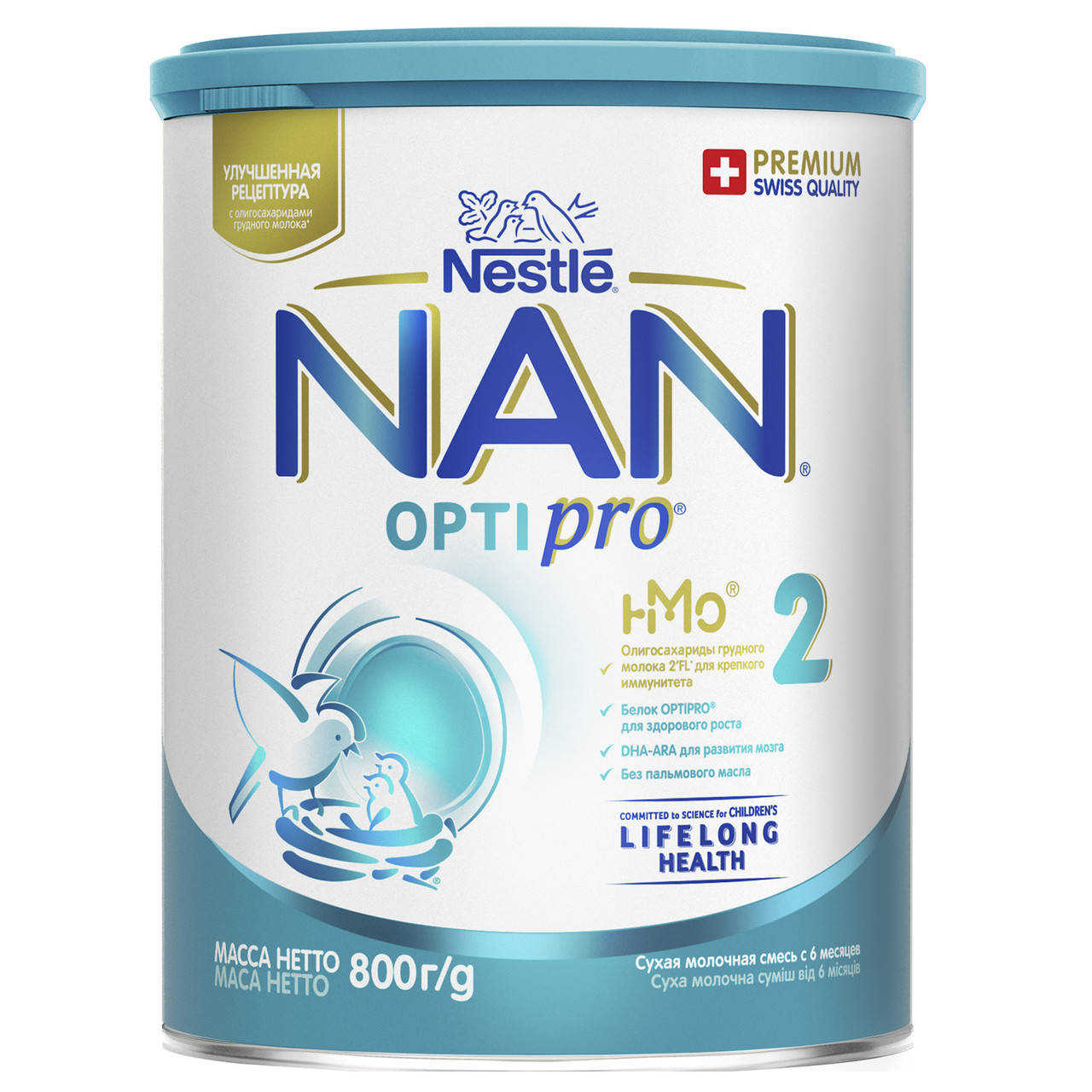 

9769_Годен_до_11.03.24 Nestle ЗГМ NAN 2 OPTIRPO ОГМ, 800г