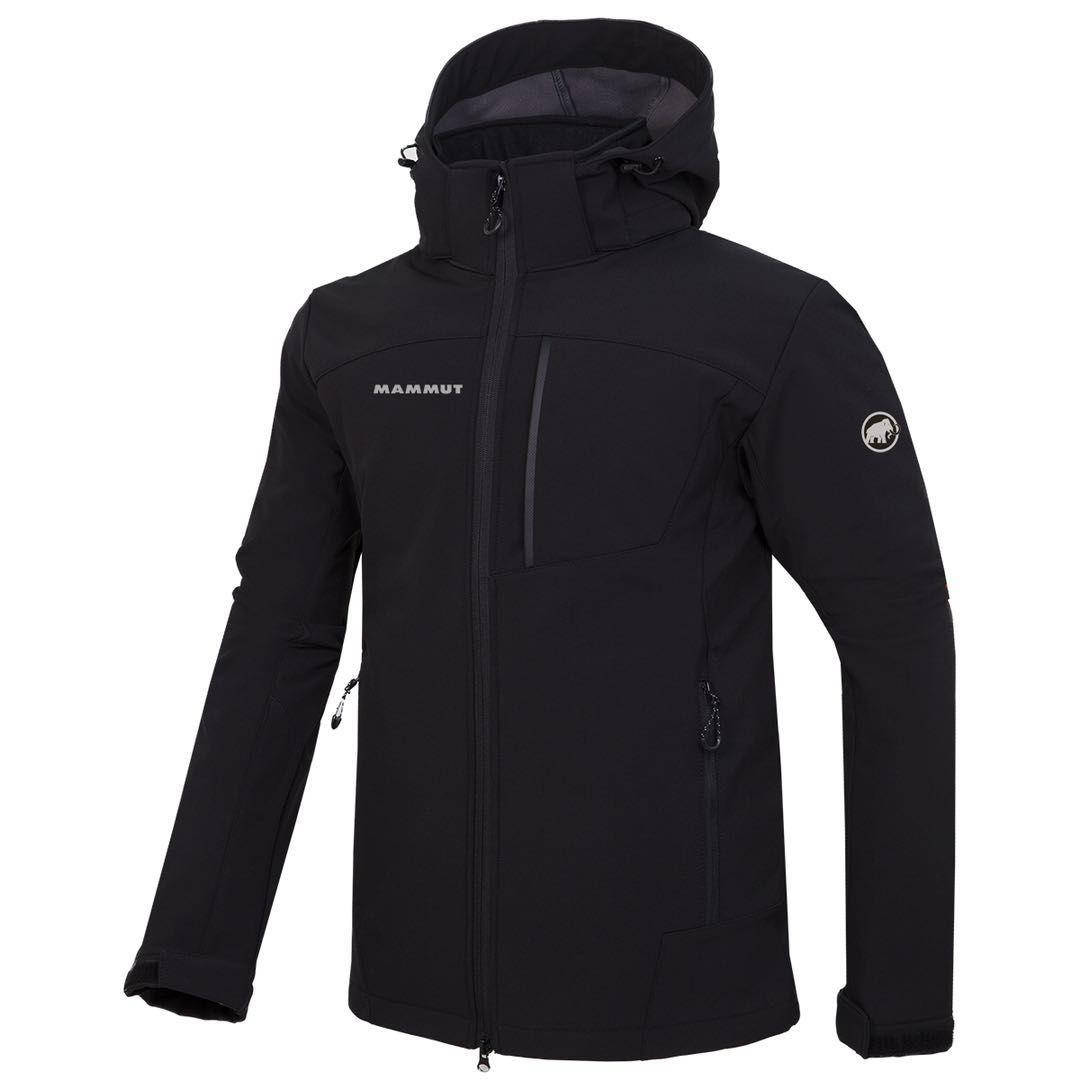 

Куртка софтшел мужская Mammut №1806 XL, Черный