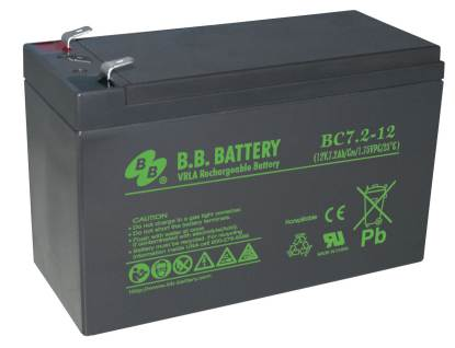 

Свинцово-кислотный аккумулятор BB Battery 12В 7.2Ач BC7.2-12