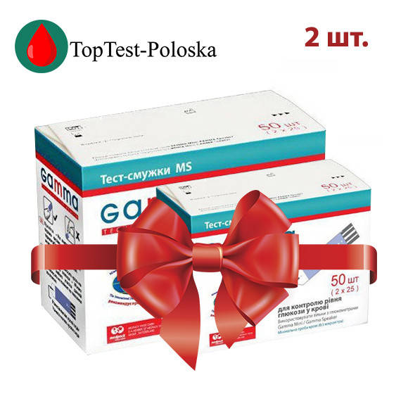 

Тест-полоски Gamma MS 50 2 упаковки