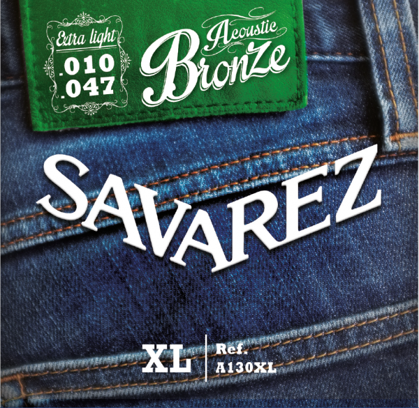 

Струни для акустичної гітари Savarez Acoustic Bronze A130XL .010-.047