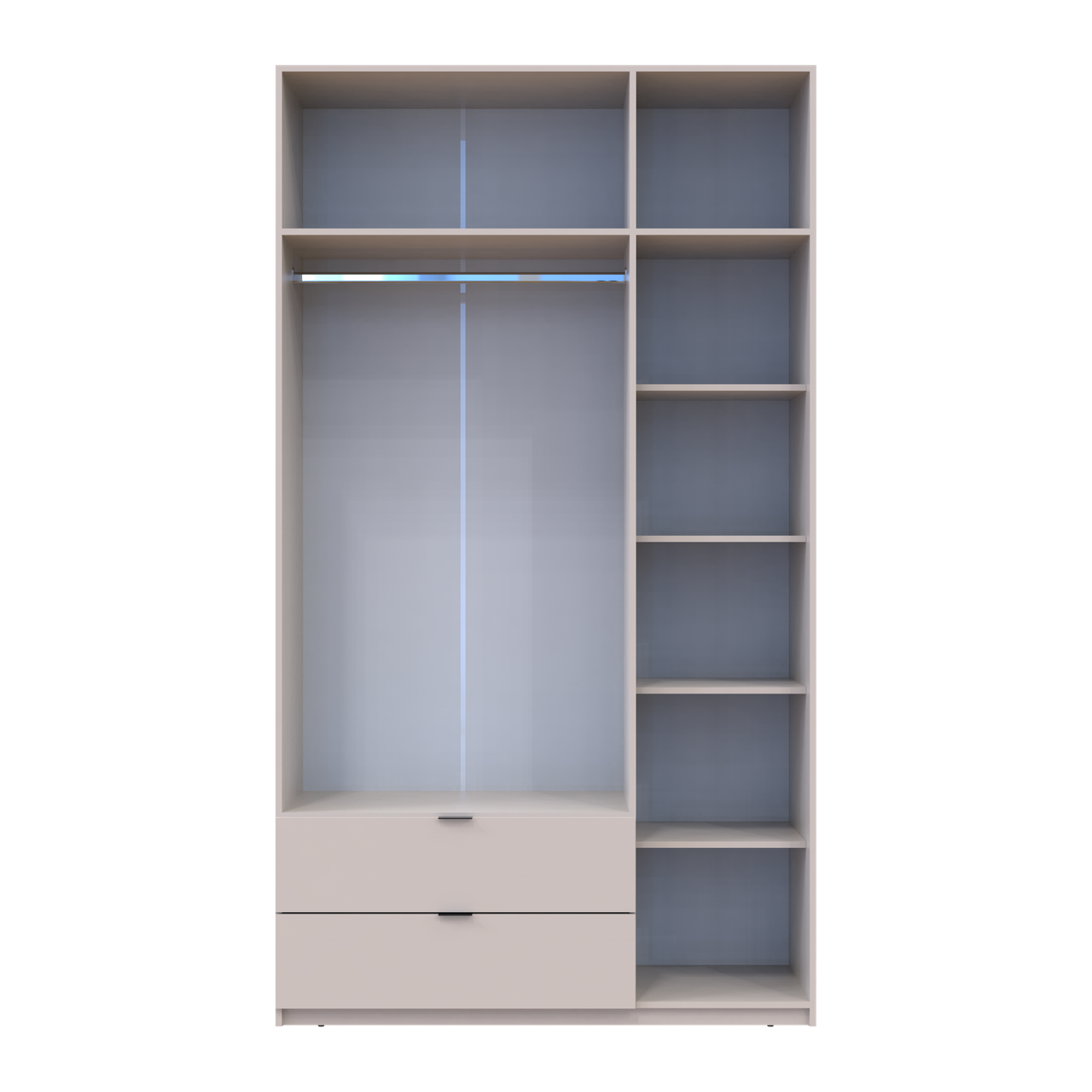 Розпашна Шафа для одягу Doros Лукас Кашемір 3ДСП 135х50х240 (80737802) 4