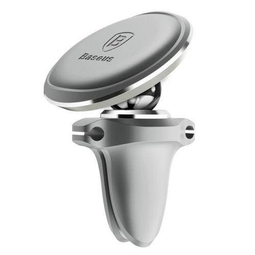 

Автодержатель магнитный Baseus SUGX Air Vent with Cable clip, Серый