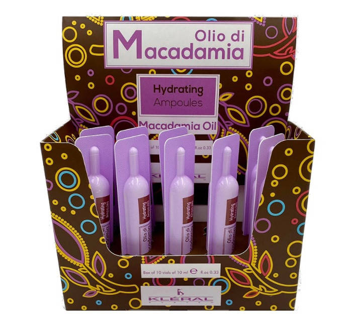

Ампулы для увлажнения волос Kleral System Olio Di Macadamia Hydrating, 10 x 10 мл