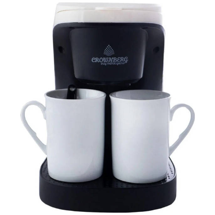 

Кофеварка капельная Crownberg CB-1567 + 2 чашки 500 Вт кофемашина