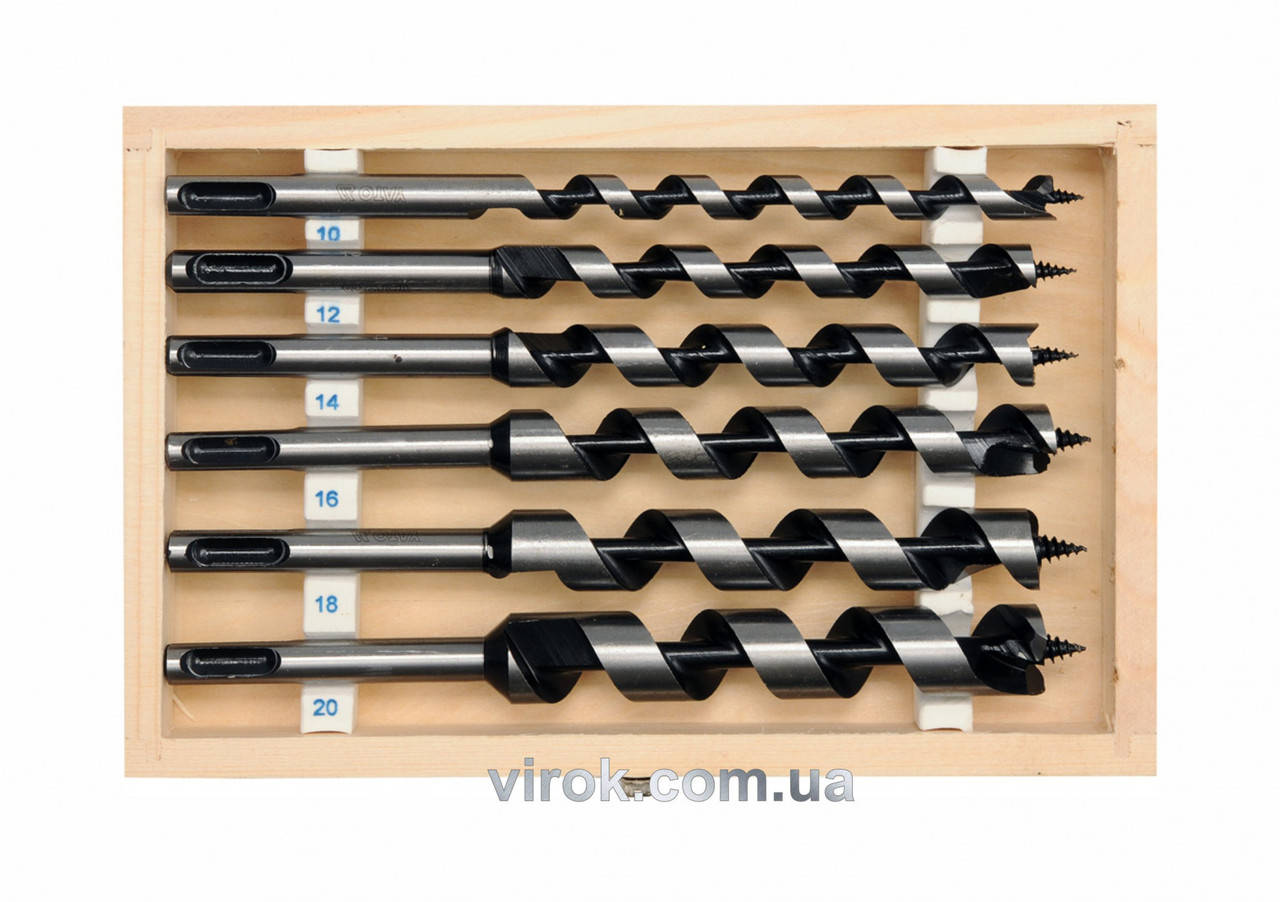 

Набор спиральных сверл по дереву YATO 10-20 мм 200 мм 6 шт YT-3300