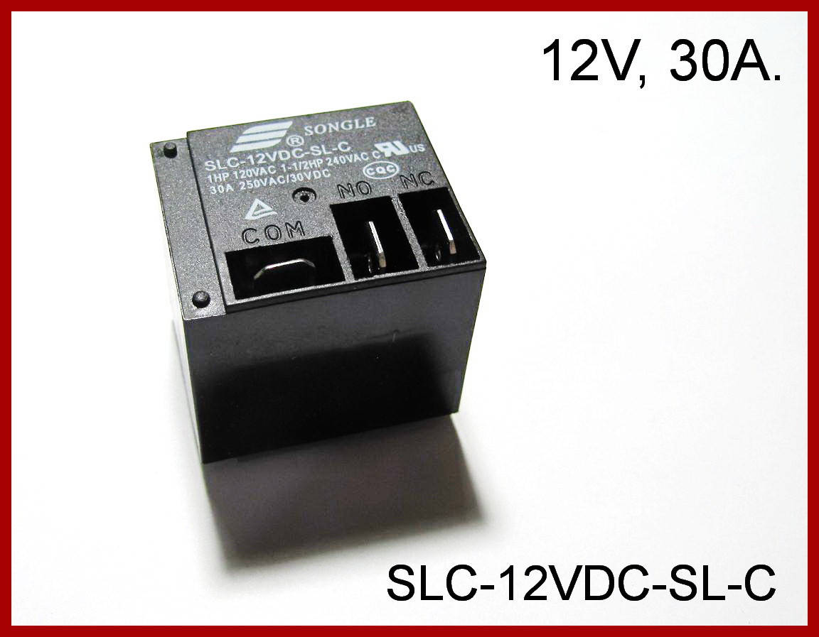 

Реле SLC-12VDC-SL-C, 12V, 30 А.