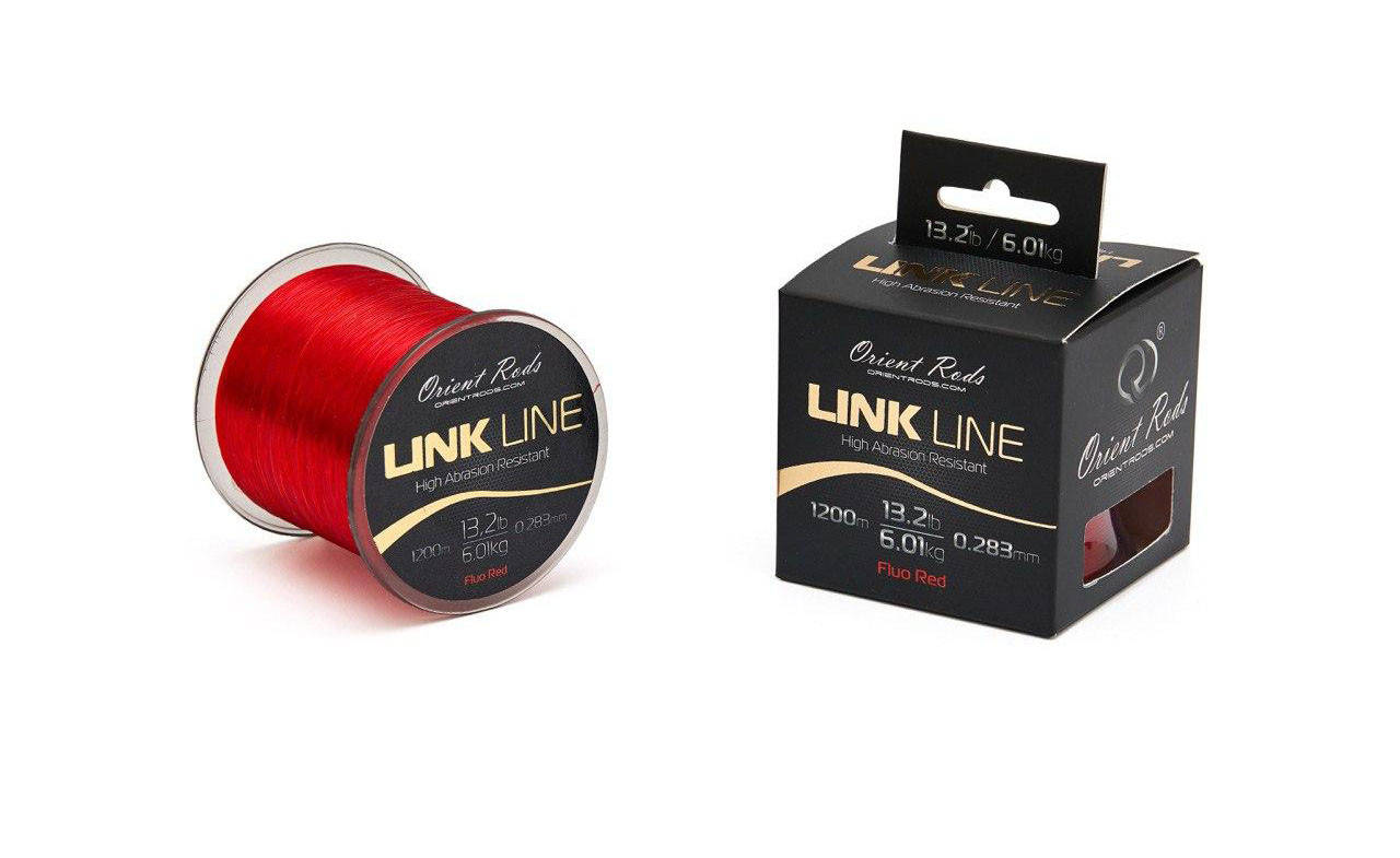 

Леска Orient Rods Link Line 0,283 Fluo Red 1200м, Красный
