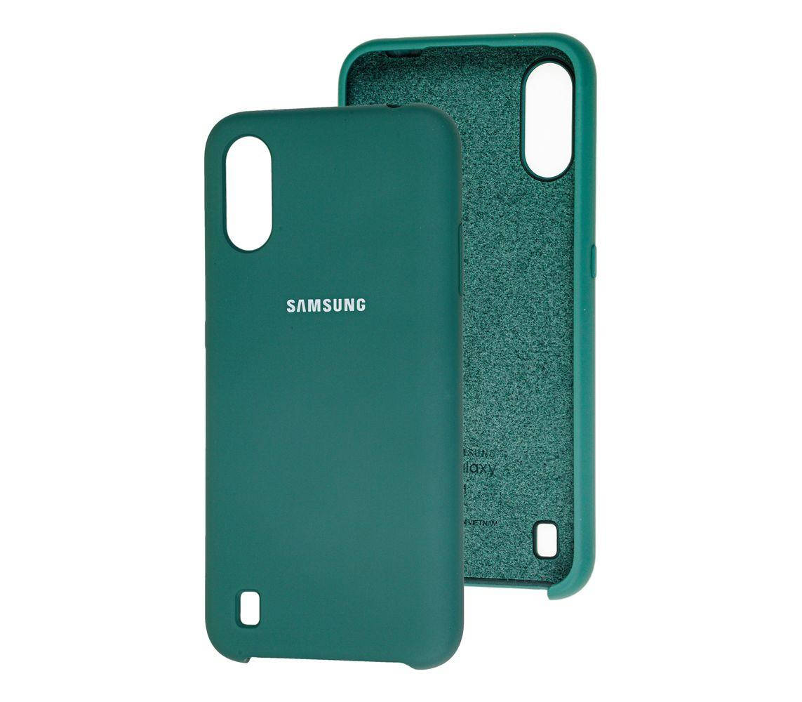 

Чехол Epik Silicone Cover Case для Samsung Galaxy A01 (2020) A015 Pine Green, Зелёный