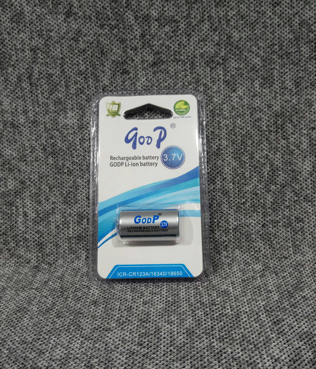 

Аккумулятор Li-Ion CR123 16340 GooP 3.7V