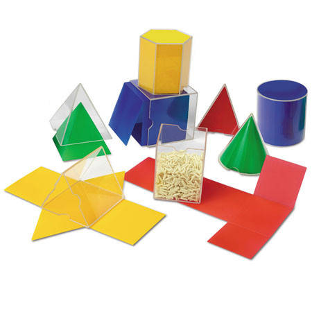 

Набор геометрических фигур с разверткой (8 шт) Learning Resources, Разные цвета